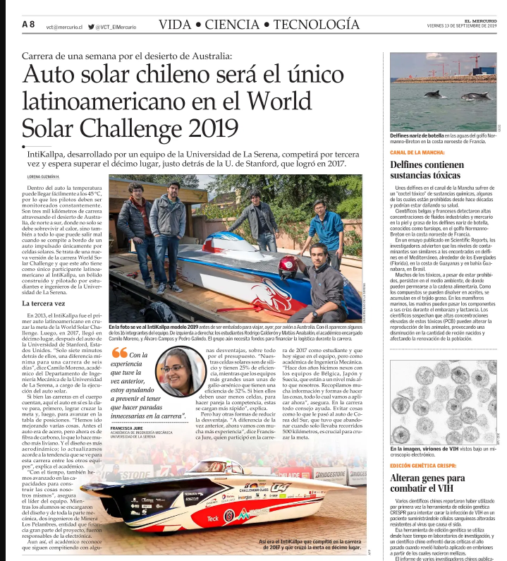 ¡Auto Solar ULS será el único latinoamericano en competencia mundial!