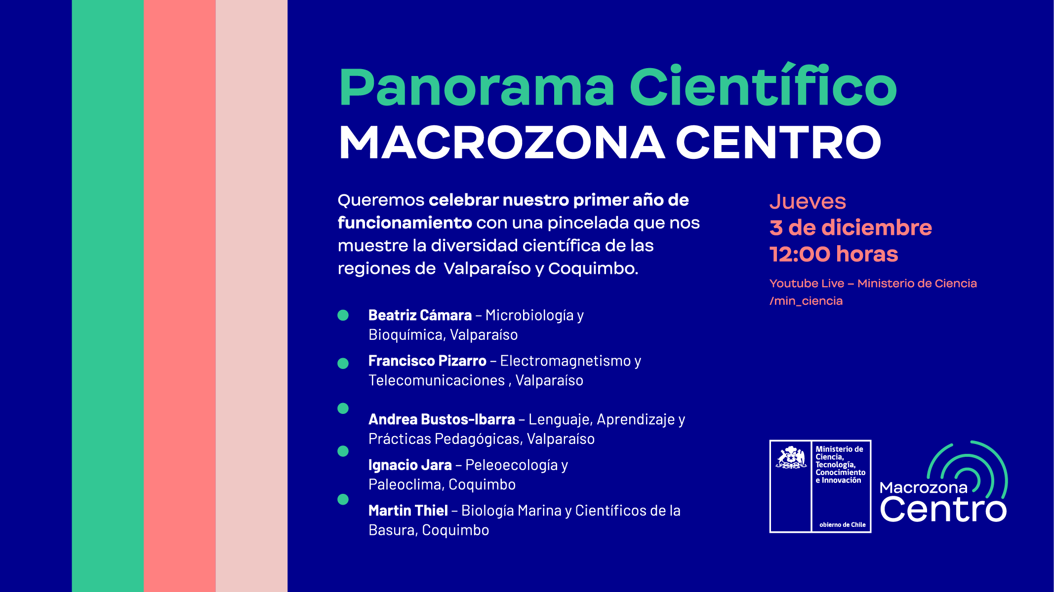 Invitación Aniversario Seremi de Ciencia Macrozona Centro