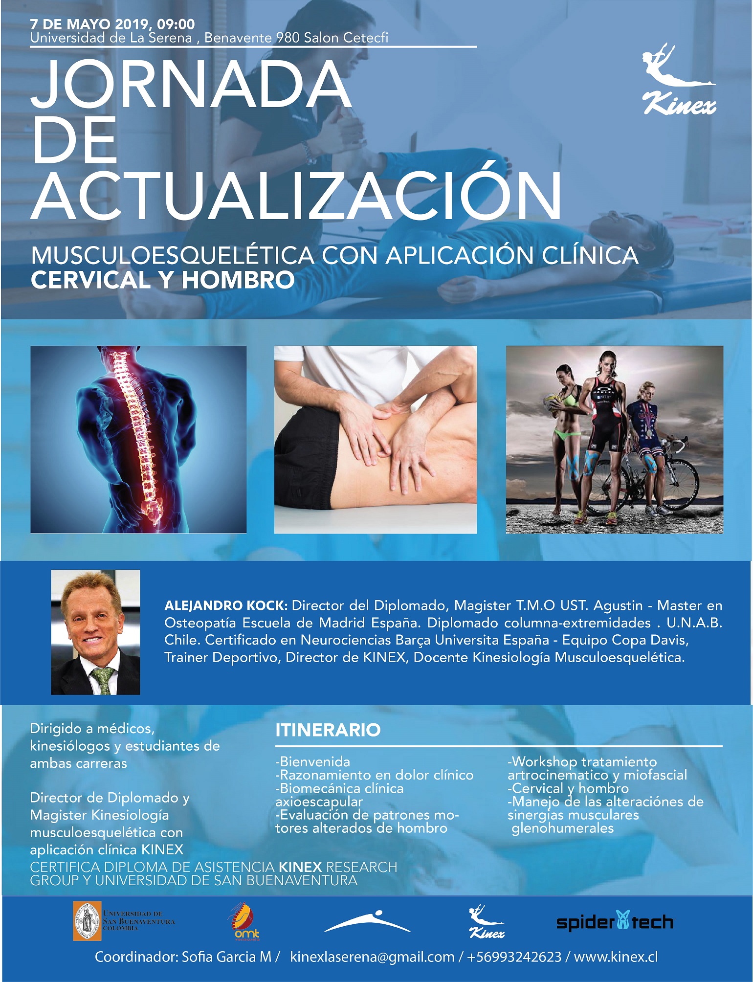 Jornada de actualización musculoesquelética con aplicación clínica CERVICAL y HOMBRO – 7 de mayo 2019, 09:00