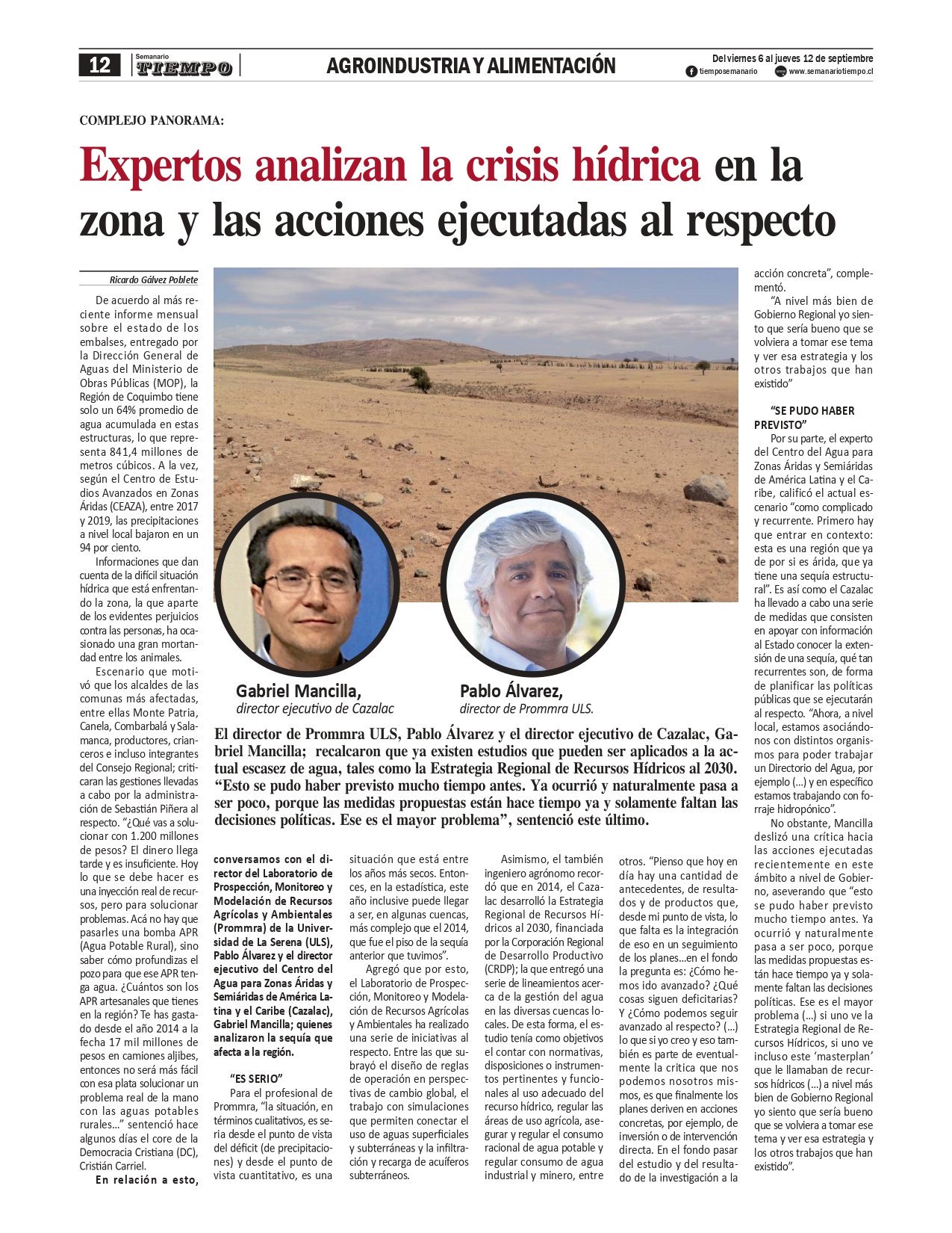 Crisis hídrica en la Región de Coquimbo