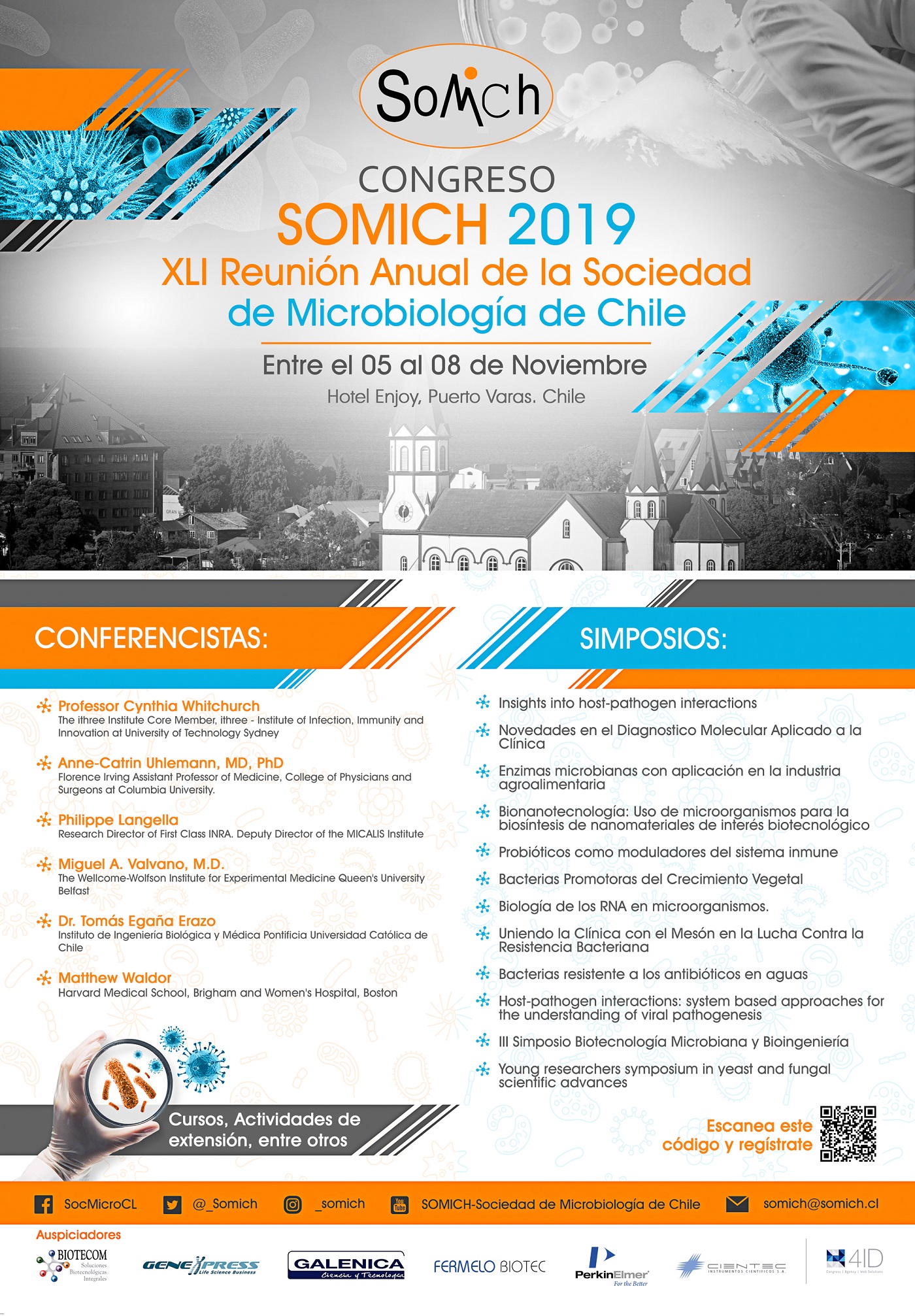 [Congreso] SOMICH 2019 – XLI Reunión Anual de la Sociedad de Microbiología de Chile