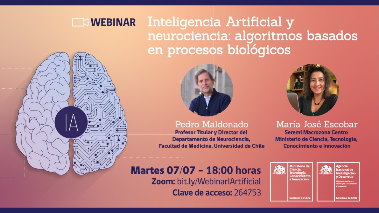 [Webinar][Martes 6PM] Inteligencia Artificial y Neurociencia: algoritmos basados en procesos biológicos