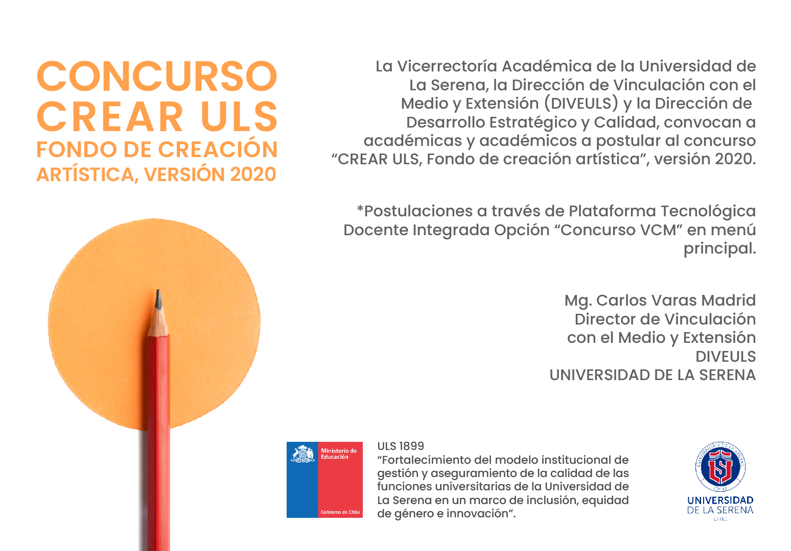 Concurso Crear ULS fondo de creación artística