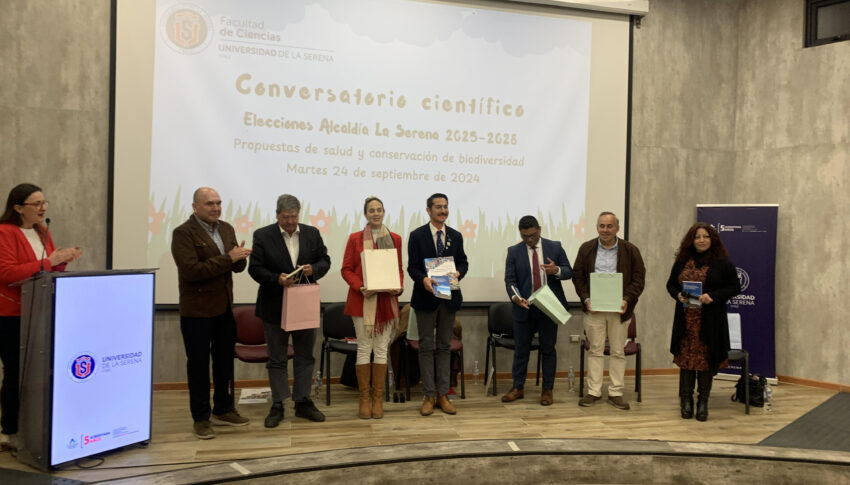 CANDIDATAS Y CANDIDATOS A LA ALCALDÍA DE LA SERENA PRESENTAN SUS PROPUESTAS DE SALUD Y BIODIVERSIDAD EN CONVERSATORIO DE CIENCIAS DE LA UNIVERSIDAD DE LA SERENA