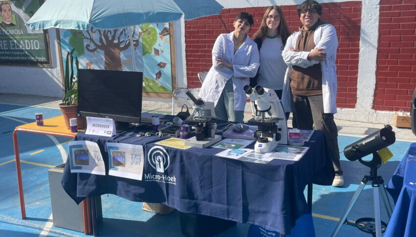 Cinco mil pesos, un tubo de cartón y una pila: así nació el microscopio más accesible del mundo en la Facultad de Ciencias USerena